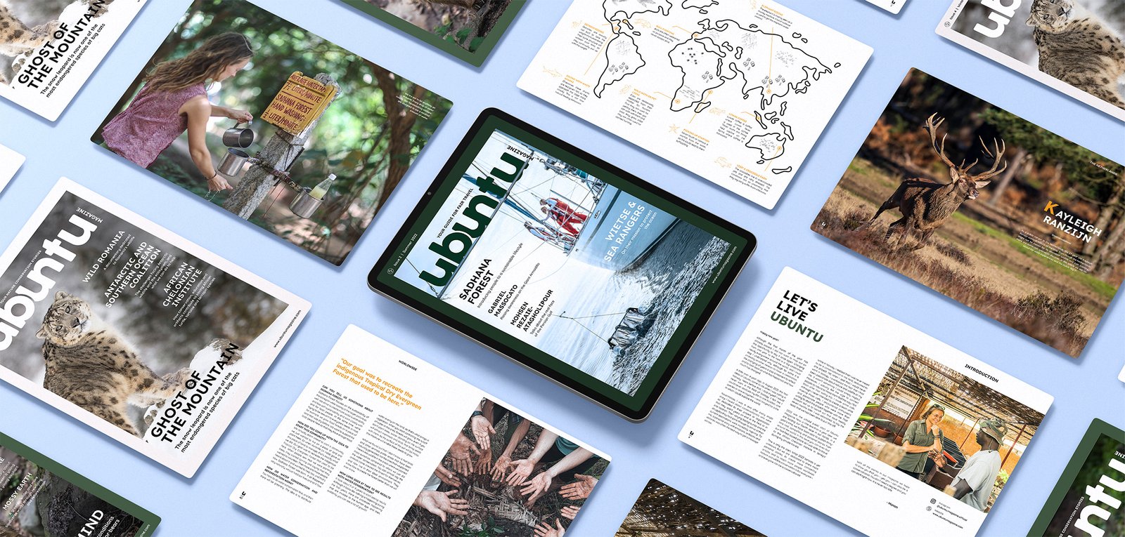 Magazine layout Ubuntu Magazine