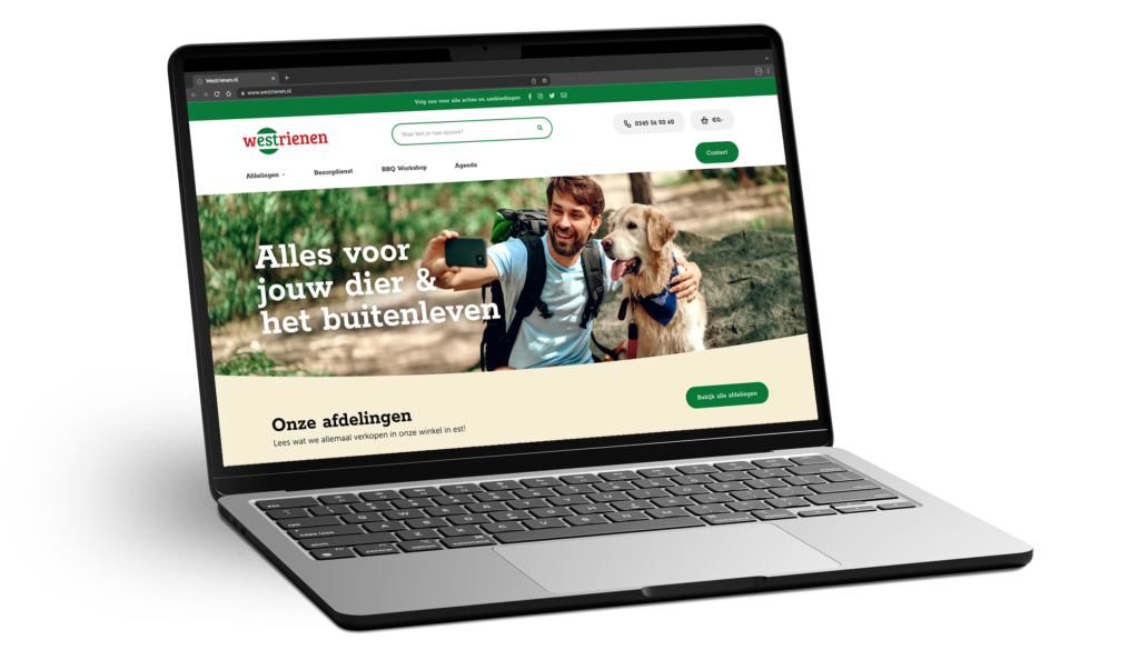 De nauwe samenwerking met de klant heeft ervoor gezorgd dat de website precies aansluit bij de behoeften van zowel Westrienen als hun klanten.